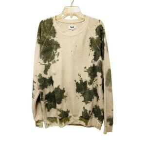 FEAT Gray Green Sport Sweatshirt Pullover Sweater Size Med